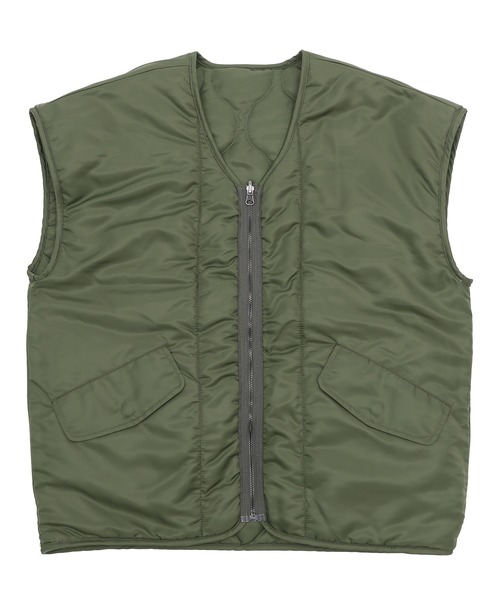 Figments（フィグメンツ）の「リバーシブルミリタリーベスト（ベスト・レディース・ブラック/カーキ・SMALL/MEDIUM）」の4枚目の写真