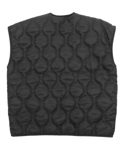 Figments（フィグメンツ）の「リバーシブルミリタリーベスト（ベスト・レディース・ブラック/カーキ・SMALL/MEDIUM）」の6枚目の写真