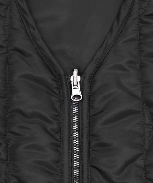 Figments（フィグメンツ）の「リバーシブルミリタリーベスト（ベスト・レディース・ブラック/カーキ・SMALL/MEDIUM）」の7枚目の写真