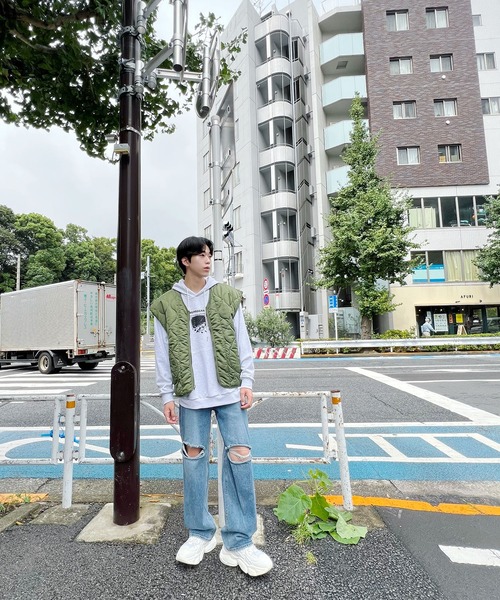 Figments（フィグメンツ）の「リバーシブルミリタリーベスト（ベスト・レディース・ブラック/カーキ・SMALL/MEDIUM）」の20枚目の写真