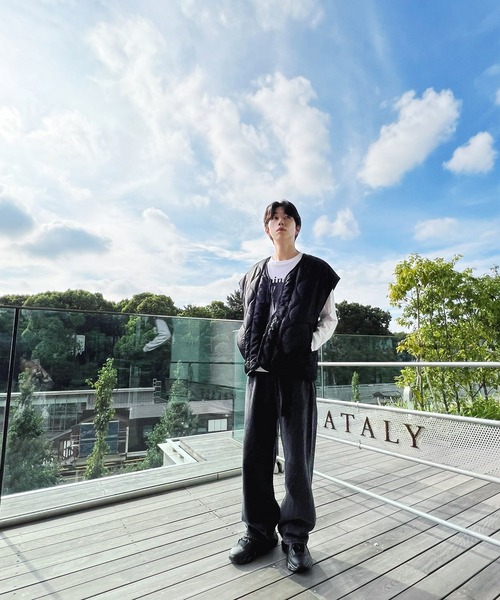 Figments（フィグメンツ）の「リバーシブルミリタリーベスト（ベスト・レディース・ブラック/カーキ・SMALL/MEDIUM）」の13枚目の写真