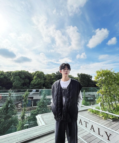 Figments（フィグメンツ）の「リバーシブルミリタリーベスト（ベスト・レディース・ブラック/カーキ・SMALL/MEDIUM）」の12枚目の写真