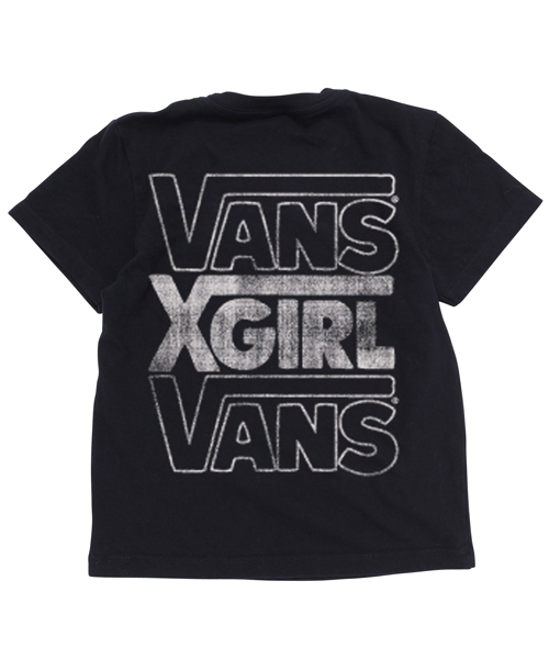 X-girl Stages（エックスガールステージス）の「XGS★×VANS S/S TEE ONE STEP BEYOND (2T)（Tシャツ/カットソー・キッズ・ホワイト/ブラック・2T）」の6枚目の写真