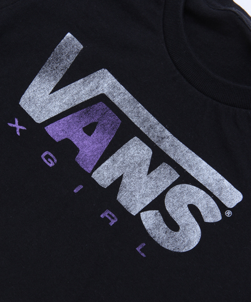 X-girl Stages（エックスガールステージス）の「XGS★×VANS S/S TEE ONE STEP BEYOND (2T)（Tシャツ/カットソー・キッズ・ホワイト/ブラック・2T）」の7枚目の写真