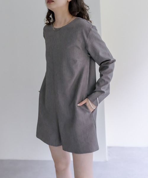 mystic（ミスティック）の「マイクロオールインワン（つなぎ/オールインワン・レディース・チャコールグレー/ブラウン・FREE）」の7枚目の写真