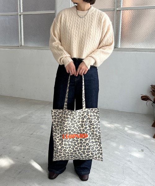 DISCOAT（ディスコート）の「アソートカラーロゴトートバッグ（トートバッグ・レディース・ベージュ/オレンジ/ピンク/パープル/アイボリー/オフホワイト/ブルー/グリーン・FREE）」の14枚目の写真