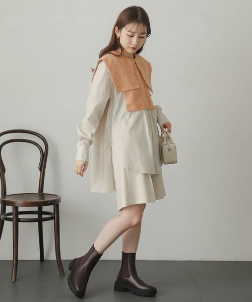 SENSE OF PLACE by URBAN RESEARCH(センスオブプレイスバイアーバンリサーチ)の「ウールライクバミューダパンツ(スラックス・レディース・ブラック/ブラウン/ライトベージュ・SMALL/MEDIUM)」の7枚目の写真