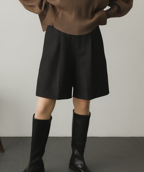 SENSE OF PLACE by URBAN RESEARCH(センスオブプレイスバイアーバンリサーチ)の「ウールライクバミューダパンツ(スラックス・レディース・ブラック/ブラウン/ライトベージュ・SMALL/MEDIUM)」の12枚目の写真
