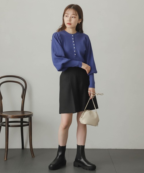 SENSE OF PLACE by URBAN RESEARCH(センスオブプレイスバイアーバンリサーチ)の「ウールライクバミューダパンツ(スラックス・レディース・ブラック/ブラウン/ライトベージュ・SMALL/MEDIUM)」の19枚目の写真