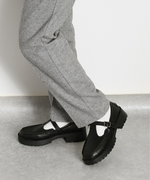 cepo(セポ)の「Tストラップローファー(ローファー・レディース・ブラック/ブラウン・M/L)」の2枚目の写真