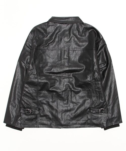 Confirm（コンファーム）の「PUA-2タイプ フェイクレザージャケット【Confirm】（ライダースジャケット・メンズ・ブラック/ブラウン・L/M）」の12枚目の写真