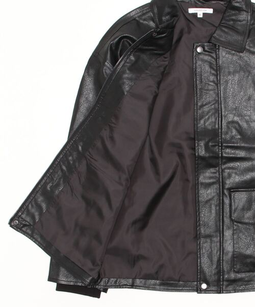 Confirm（コンファーム）の「PUA-2タイプ フェイクレザージャケット【Confirm】（ライダースジャケット・メンズ・ブラック/ブラウン・L/M）」の13枚目の写真