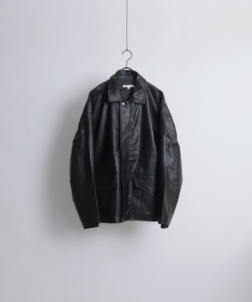 Confirm（コンファーム）の「PUA-2タイプ フェイクレザージャケット【Confirm】（ライダースジャケット・メンズ・ブラック/ブラウン・L/M）」の14枚目の写真