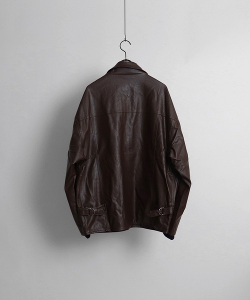 Confirm（コンファーム）の「PUA-2タイプ フェイクレザージャケット【Confirm】（ライダースジャケット・メンズ・ブラック/ブラウン・L/M）」の17枚目の写真