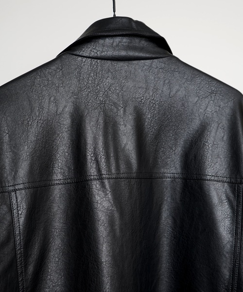 Confirm（コンファーム）の「PUA-2タイプ フェイクレザージャケット【Confirm】（ライダースジャケット・メンズ・ブラック/ブラウン・L/M）」の10枚目の写真