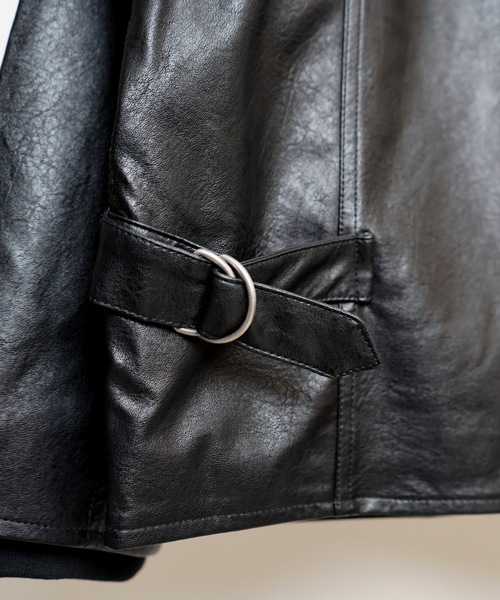 Confirm（コンファーム）の「PUA-2タイプ フェイクレザージャケット【Confirm】（ライダースジャケット・メンズ・ブラック/ブラウン・L/M）」の11枚目の写真
