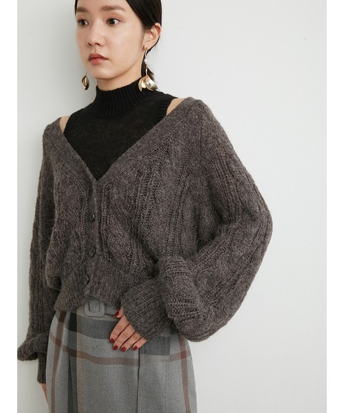 LILY BROWN（リリーブラウン）の「レイヤードニットトップス（ニット
