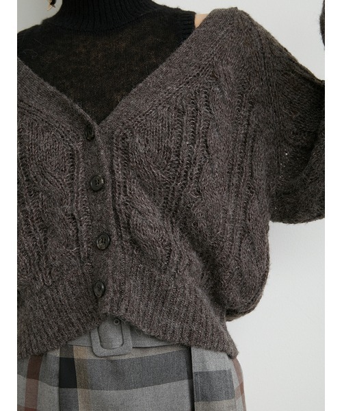 LILY BROWN（リリーブラウン）の「レイヤードニットトップス