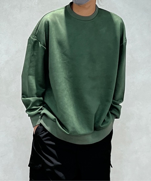 kutir（クティール）の「フェイクスウェードバックデザインスウェット（スウェット・メンズ・アイボリー/ダークブルー/ダークグリーン・MEDIUM/LARGE）」の20枚目の写真