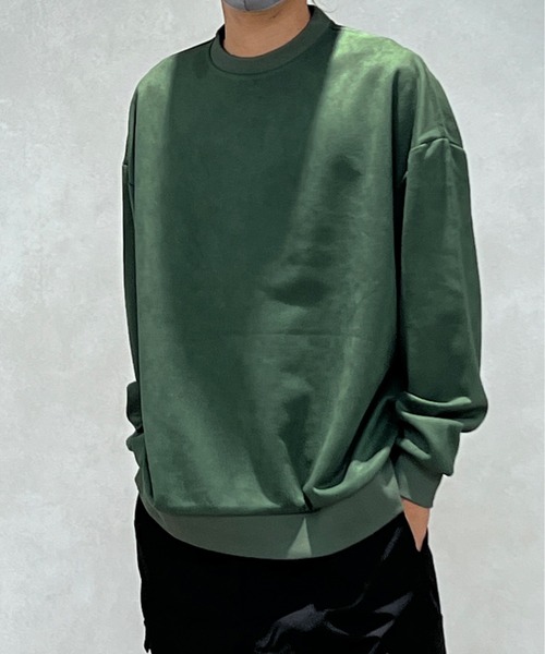 kutir（クティール）の「フェイクスウェードバックデザインスウェット（スウェット・メンズ・アイボリー/ダークブルー/ダークグリーン・MEDIUM/LARGE）」の21枚目の写真