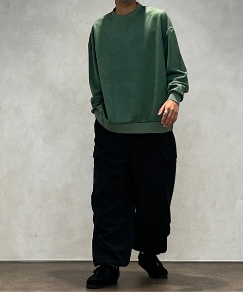 kutir（クティール）の「フェイクスウェードバックデザインスウェット（スウェット・メンズ・アイボリー/ダークブルー/ダークグリーン・MEDIUM/LARGE）」の17枚目の写真