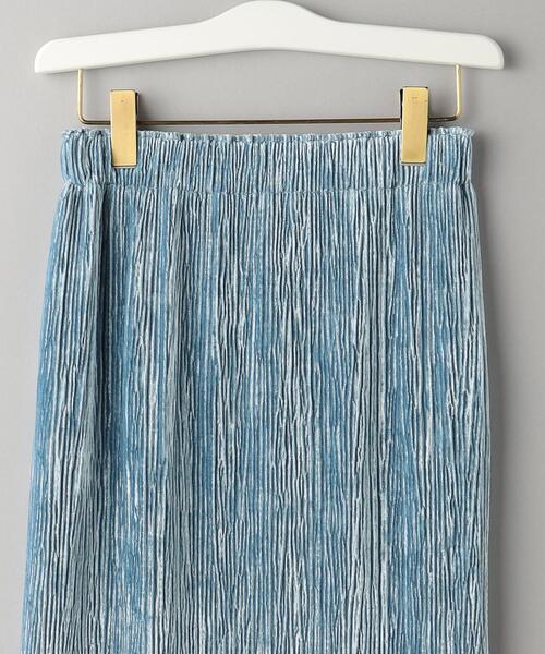 BEAUTY&YOUTH UNITED ARROWS（ビューティーアンドユースユナイテッドアローズ）の「ベロアプリーツ バックスリット ロングタイト スカート -ウォッシャブル-（スカート・レディース・ライトブルー/ブラック/クリーム/その他1・S/M）」の15枚目の写真