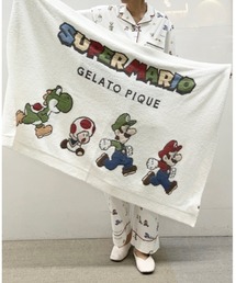入手困難GELATO PIQUE マリオ　ベビモコジャガードブランケット gelato pique（ジェラートピケ）の「【スーパーマリオ】ベビモコ
