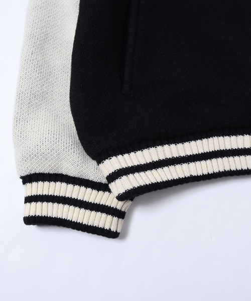 VISION STREET WEAR(ヴィジョンストリートウェア)の「VISION STREET WEAR ニット中綿スタジャン(スタジャン・メンズ・オフホワイト/ブラック・M/L)」の8枚目の写真
