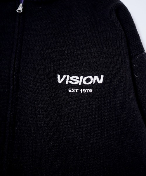 VISION STREET WEAR(ヴィジョンストリートウェア)の「VISION STREET WEAR ニット中綿スタジャン(スタジャン・メンズ・オフホワイト/ブラック・M/L)」の6枚目の写真