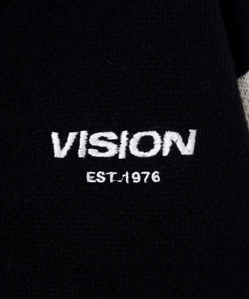 VISION STREET WEAR(ヴィジョンストリートウェア)の「VISION STREET WEAR ニット中綿スタジャン(スタジャン・メンズ・オフホワイト/ブラック・M/L)」の11枚目の写真
