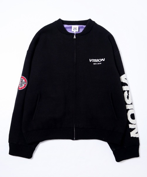 VISION STREET WEAR(ヴィジョンストリートウェア)の「VISION STREET WEAR ニット中綿スタジャン(スタジャン・メンズ・オフホワイト/ブラック・M/L)」の15枚目の写真