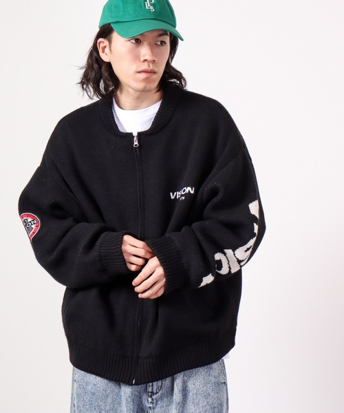 VISION STREET WEAR(ヴィジョンストリートウェア)の「VISION STREET WEAR ニット中綿スタジャン(スタジャン・メンズ・オフホワイト/ブラック・M/L)」の16枚目の写真