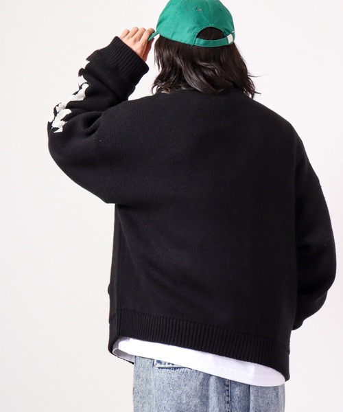 VISION STREET WEAR(ヴィジョンストリートウェア)の「VISION STREET WEAR ニット中綿スタジャン(スタジャン・メンズ・オフホワイト/ブラック・M/L)」の22枚目の写真