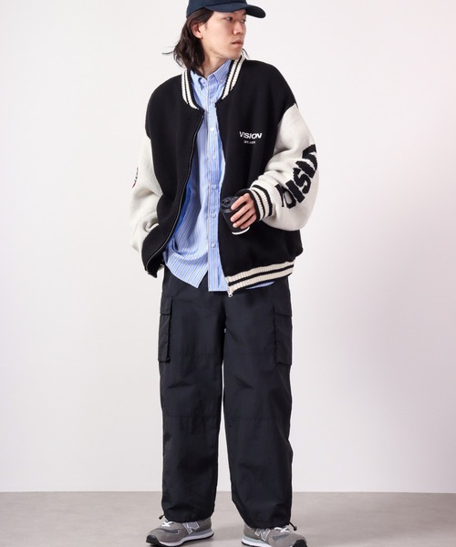 VISION STREET WEAR(ヴィジョンストリートウェア)の「VISION STREET WEAR ニット中綿スタジャン(スタジャン・メンズ・オフホワイト/ブラック・M/L)」の20枚目の写真
