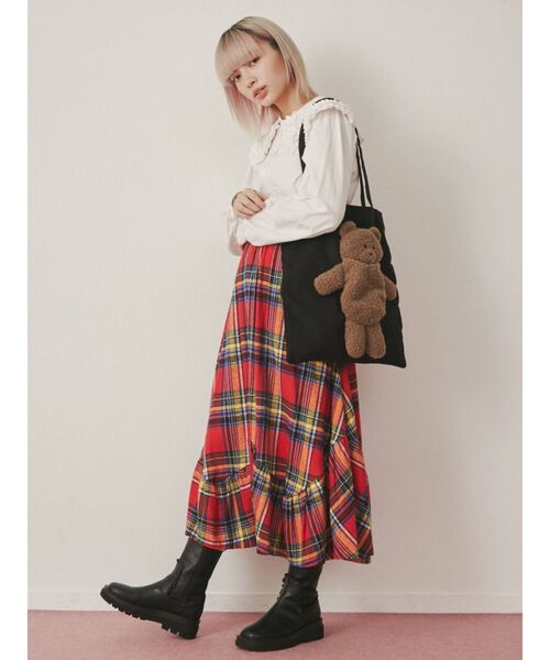 merry jenny（メリージェニー）の「one bear tote（トートバッグ・レディース・ブラック/オフホワイト・FREE）」の12枚目の写真