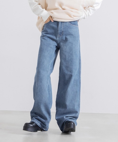 Dita Muaj.(ディータムアージュ)の「ストレートワイドデニム(デニムパンツ・レディース・ライトブルー/ブルー/グレー・M/S)」の3枚目の写真