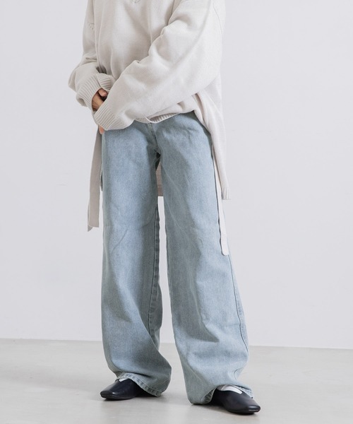 Dita Muaj.(ディータムアージュ)の「ストレートワイドデニム(デニムパンツ・レディース・ライトブルー/ブルー/グレー・M/S)」の2枚目の写真