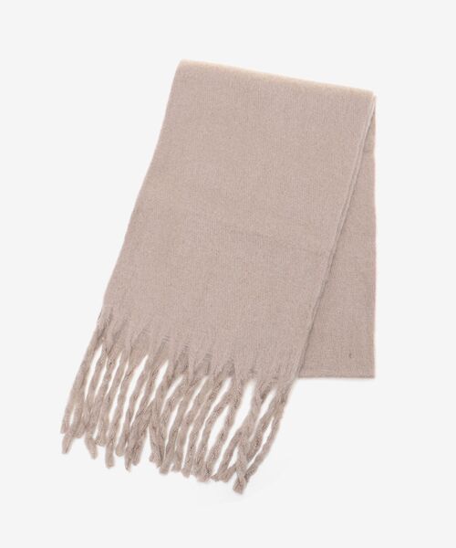 MAJESTIC LEGON(マジェスティックレゴン)の「ふわふわボリュームマフラー(マフラー・レディース・アイボリー/ベージュ・FREE)」の1枚目の写真