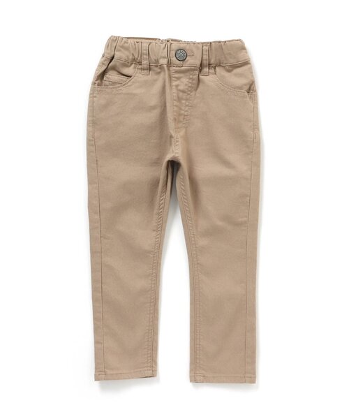 F.O.KIDS(エフオーキッズ)の「すぽ軽テーパードカラーパンツ 10分丈_ストレッチ(その他パンツ・キッズ・ネイビー/ダークグリーン/ブラウン/ブラック/ベージュ・130/140/95/80/100/110/120/90)」の1枚目の写真