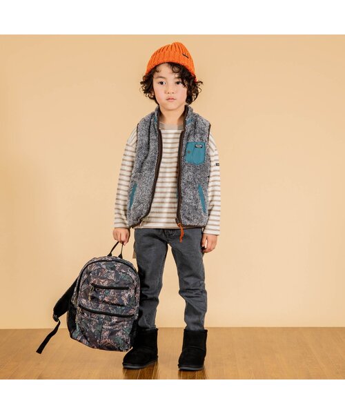 F.O.KIDS(エフオーキッズ)の「すぽ軽テーパードカラーパンツ 10分丈_ストレッチ(その他パンツ・キッズ・ネイビー/ダークグリーン/ブラウン/ブラック/ベージュ・130/140/95/80/100/110/120/90)」の6枚目の写真