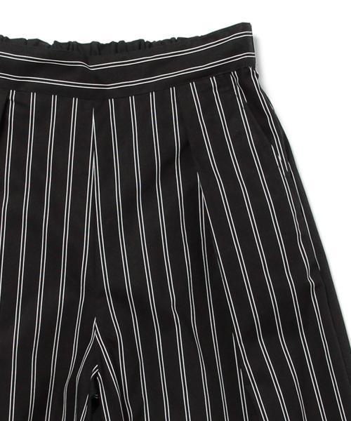 Ray BEAMS(レイビームス)の「Ray BEAMS / ストライプ クロップド ガウチョパンツ(その他パンツ・レディース・ブラック/ネイビー・1/0)」の7枚目の写真