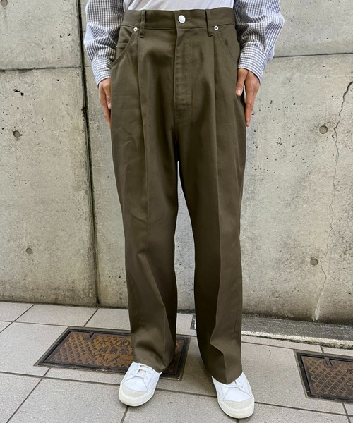 CIAOPANIC(チャオパニック)の「【ZOZO限定】ワイドカツラギパンツ(チノパンツ・メンズ・ダークグレー/ライトベージュ/モスグリーン・M/S/L/XL/XS)」の13枚目の写真