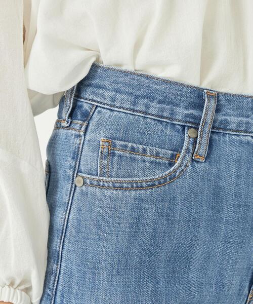 green label relaxing（グリーンレーベルリラクシング）の「［ size SHORT / TALLあり ］ワイド デニム パンツ（デニムパンツ・レディース・ライトブルー/コバルトブルー・SHORT/34/36/38/40/TALL）」の3枚目の写真