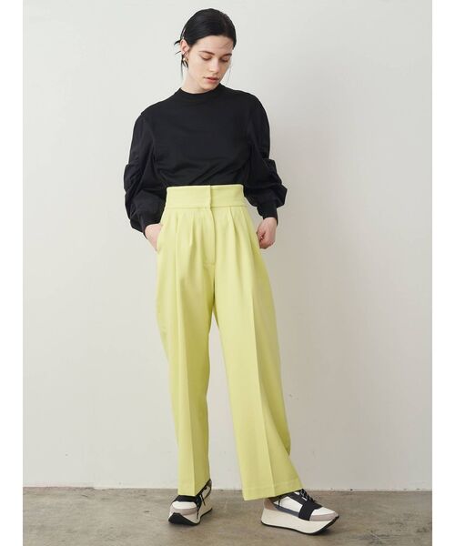 ELENDEEK（エレンディーク）の「コットンギャザースリーブニット（ニット/セーター・レディース・その他1/ブラック/オフホワイト・FREE）」の14枚目の写真