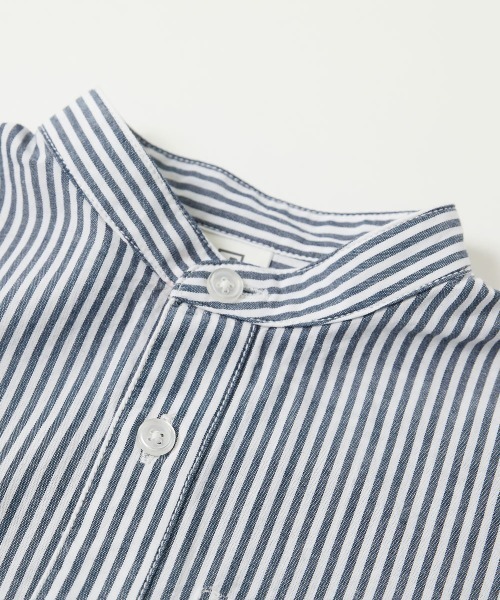 devirock（デビロック）の「スタンドカラーロング丈シャツ（シャツ/ブラウス・キッズ・ホワイト/グレー/ネイビー/その他4・100cm/120cm/150cm/110cm/140cm/130cm/160cm）」の7枚目の写真