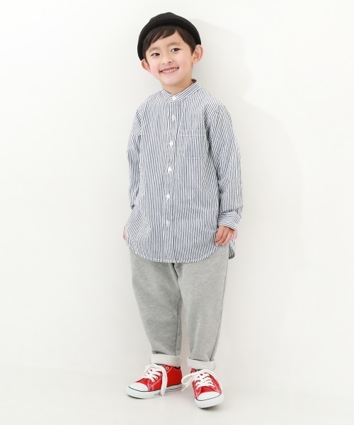 devirock（デビロック）の「スタンドカラーロング丈シャツ（シャツ/ブラウス・キッズ・ホワイト/グレー/ネイビー/その他4・100cm/120cm/150cm/110cm/140cm/130cm/160cm）」の17枚目の写真