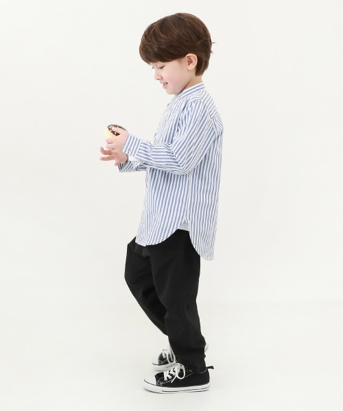 devirock（デビロック）の「スタンドカラーロング丈シャツ（シャツ/ブラウス・キッズ・ホワイト/グレー/ネイビー/その他4・100cm/120cm/150cm/110cm/140cm/130cm/160cm）」の14枚目の写真