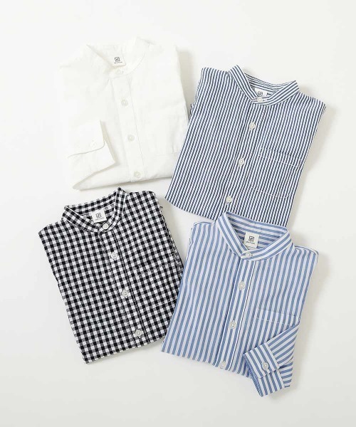 devirock（デビロック）の「スタンドカラーロング丈シャツ（シャツ/ブラウス・キッズ・ホワイト/グレー/ネイビー/その他4・100cm/120cm/150cm/110cm/140cm/130cm/160cm）」の12枚目の写真