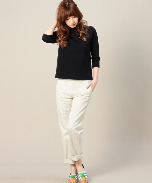 BEAUTY&YOUTH UNITED ARROWS（ビューティーアンドユースユナイテッドアローズ）の「BYBC コットン チノテーパードパンツ◆（その他パンツ・レディース・ベージュ/オフホワイト・LARGE/MEDIUM/SMALL）」の11枚目の写真