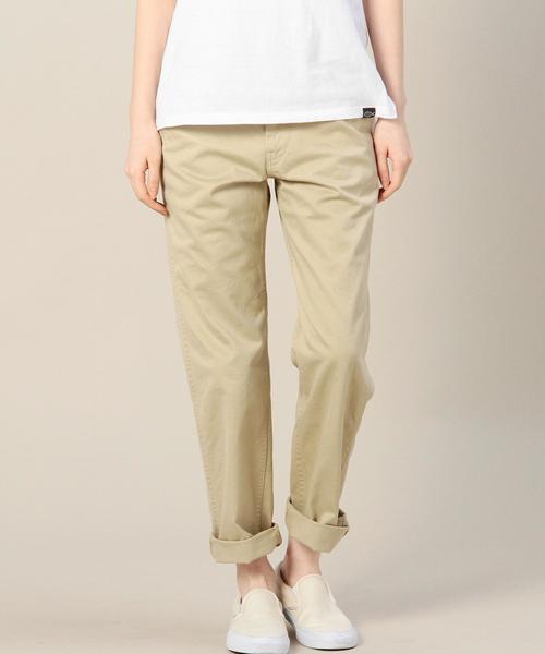 BEAUTY&YOUTH UNITED ARROWS（ビューティーアンドユースユナイテッドアローズ）の「BYBC コットン チノテーパードパンツ◆（その他パンツ・レディース・ベージュ/オフホワイト・LARGE/MEDIUM/SMALL）」の4枚目の写真